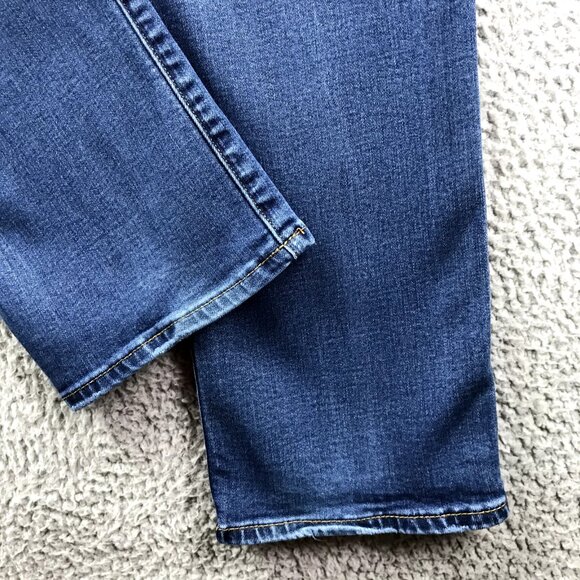LUCKY BRAND Womens 14/32 R BROOKE Mid Rise Stretch Denim Straight Leg Jeans - Picture 4 of 16